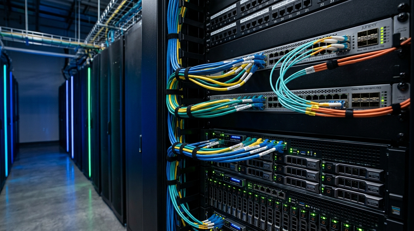 Rack de Servidores e Cabeamento Estruturado UpNode